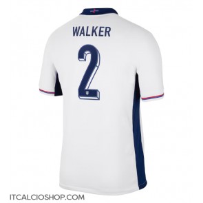 Inghilterra Kyle Walker #2 Prima Maglia Europei 2024 Manica Corta